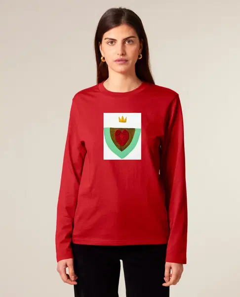 Unisex marškinėliai ilgomis rankovėmis ,,Karališka širdis" 3