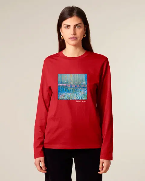 Unisex marškinėliai ilgomis rankovėmis ,,Septynios akys" 4