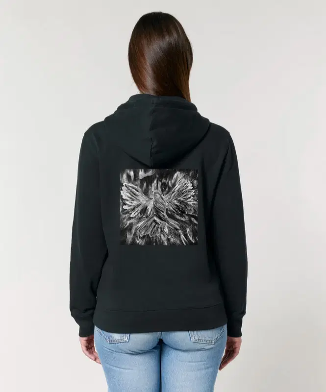 Ikoniškas unisex džemperis ,,Nevaržoma laisvė" (nespalvota spauda) 1