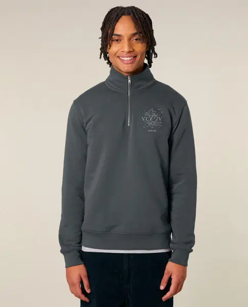 Unisex džemperis su trumpu užtrauktuku ,,Logo" 2
