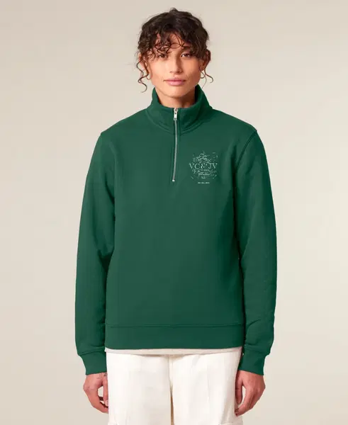 Unisex džemperis su trumpu užtrauktuku ,,Logo" 3