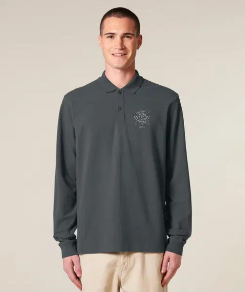 Polo unisex marškinėliai ilgomis rankovėmis ,,Logo" 3