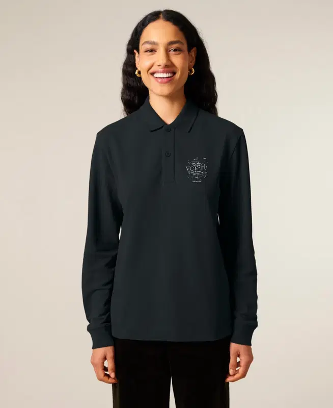 Polo unisex marškinėliai ilgomis rankovėmis ,,Logo"