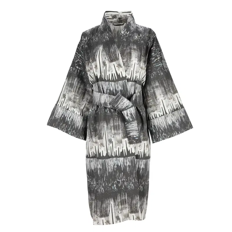 Satino chalatas kimono ,,Aušros vartai"