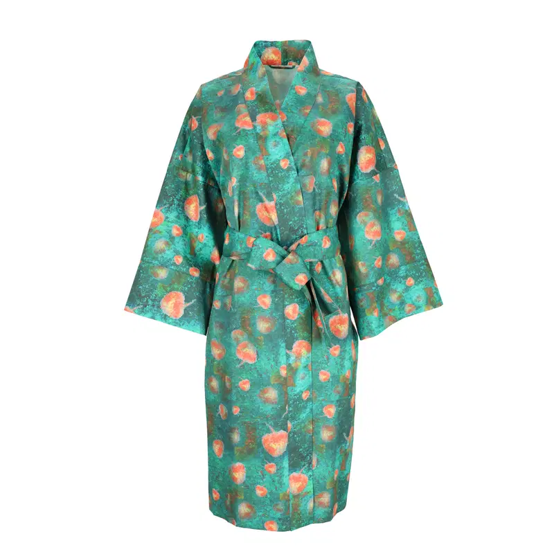Satino chalatas kimono ,,Afroditė"