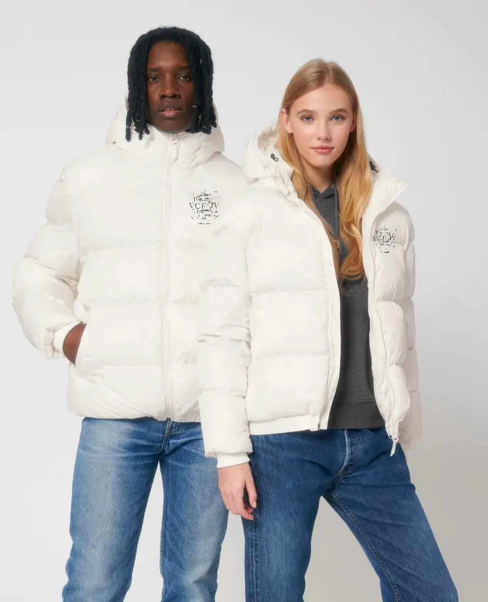Pūsta unisex striukė su gobtuvu ,,Logo"