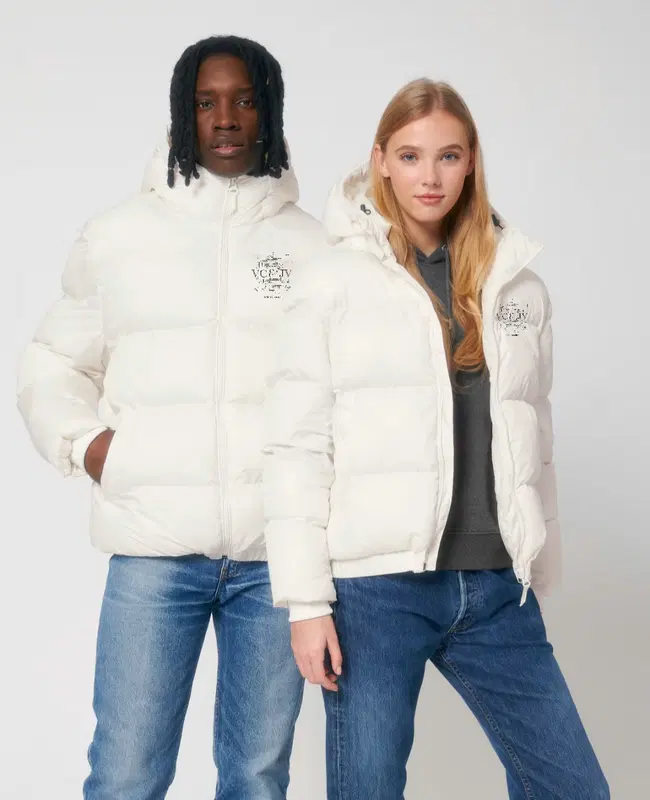 Pūsta unisex striukė su gobtuvu ,,Logo"