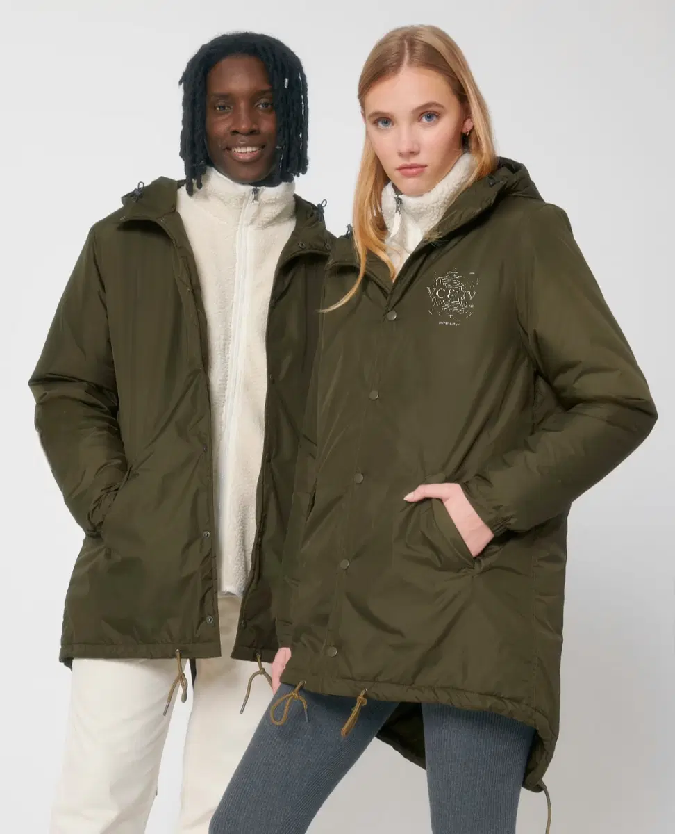 Išpirktuvių prekė. Pailginta unisex striukė ,,Logo"