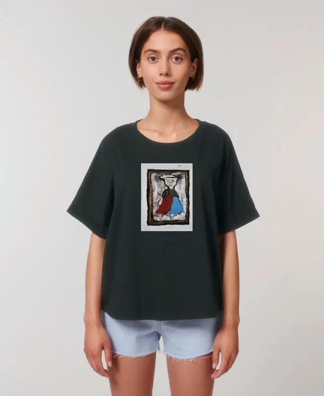 Moteriški oversize marškinėliai ,,Pakeleivis"