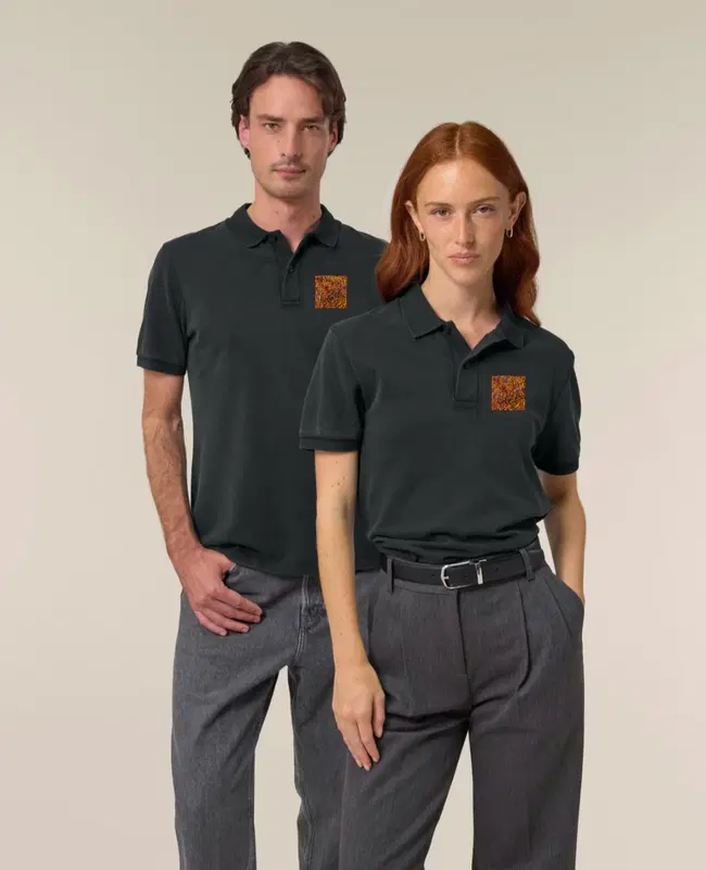 Vintažiniai unisex polo marškinėliai ,,Aguonėlė"