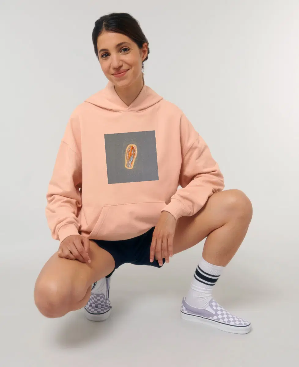 Išpirktuvių prekė. Oversize unisex džemperis ,,Meilė"