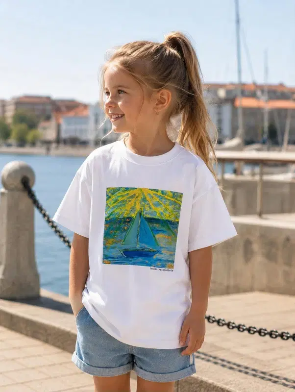 Vaikiški/mini Kūrėjo marškinėliai ,,Saulės spinduliais"