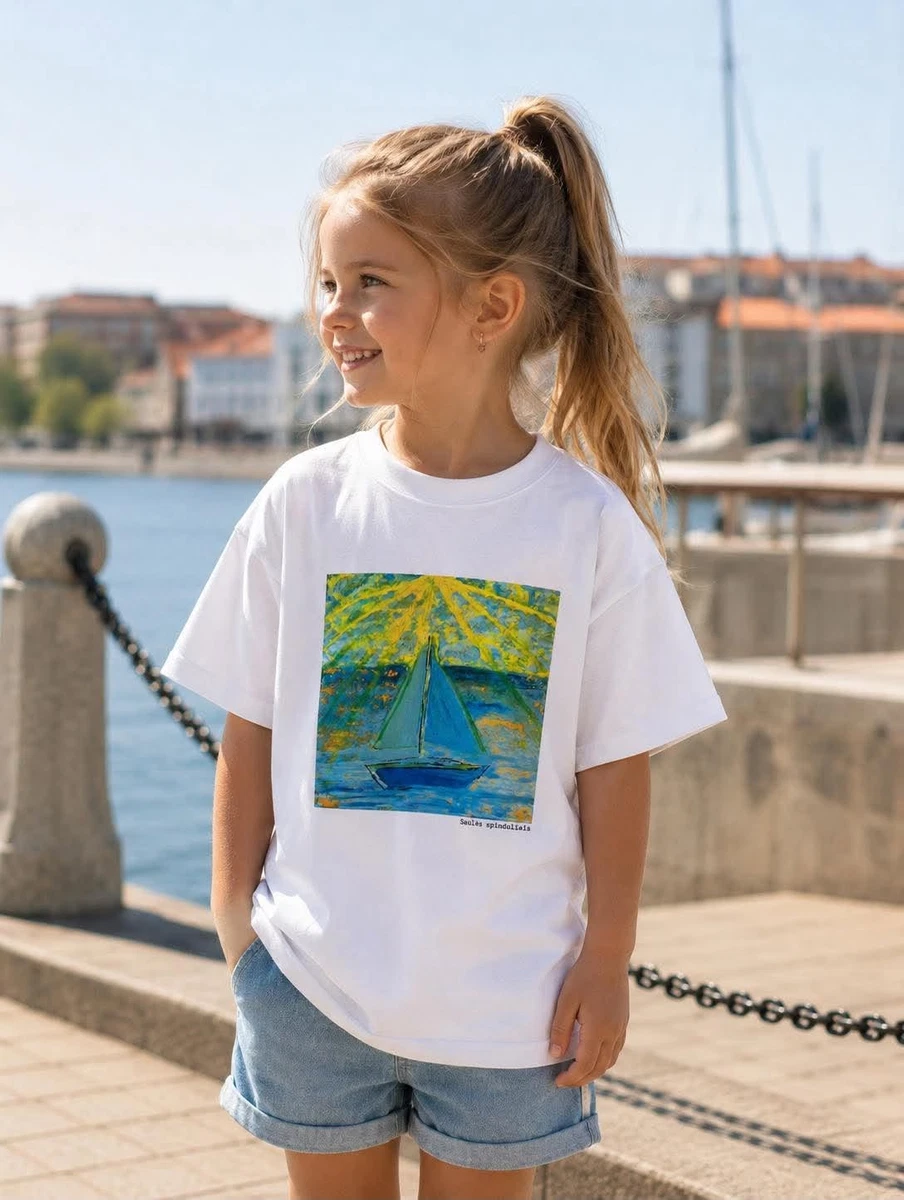 Vaikiški/mini Kūrėjo marškinėliai ,,Saulės spinduliais"
